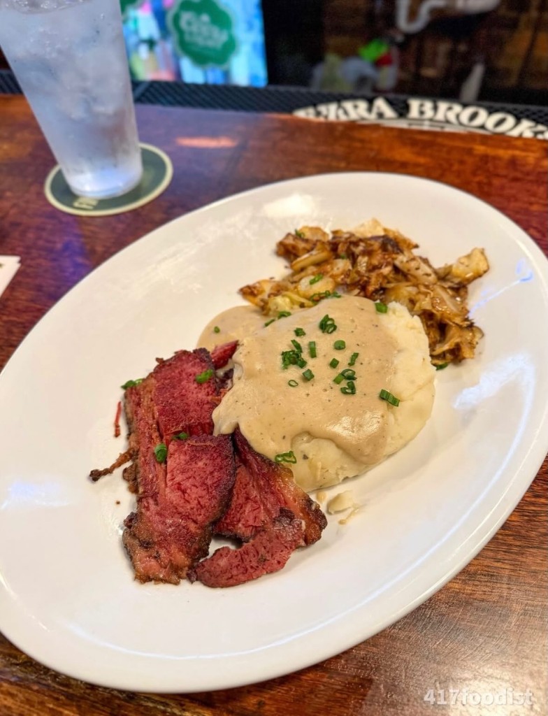 Corned beef and cabbage plate