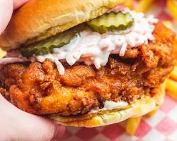 Nashville hot chicken sandwich at Finnegan's Wake