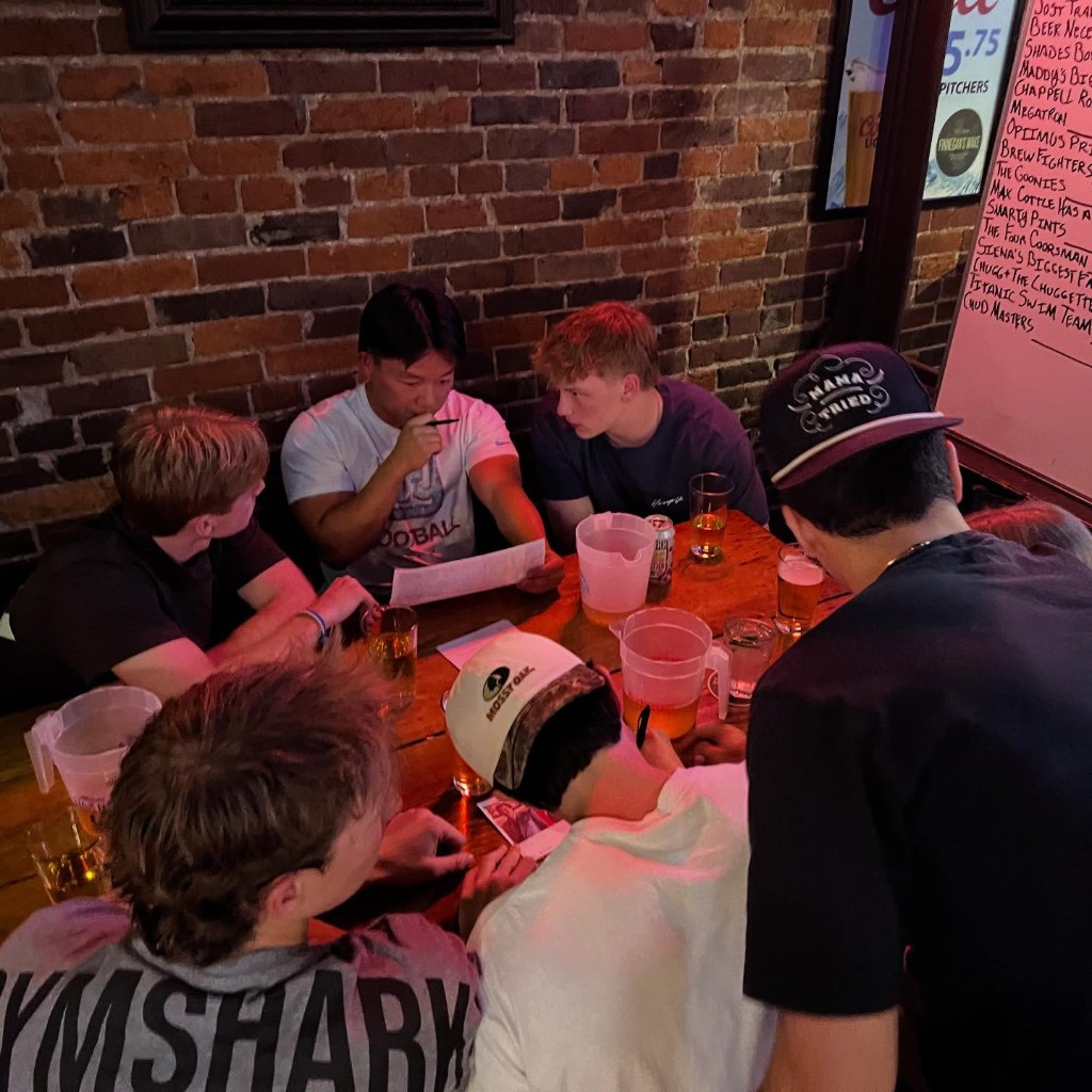 Trivia night at the pub